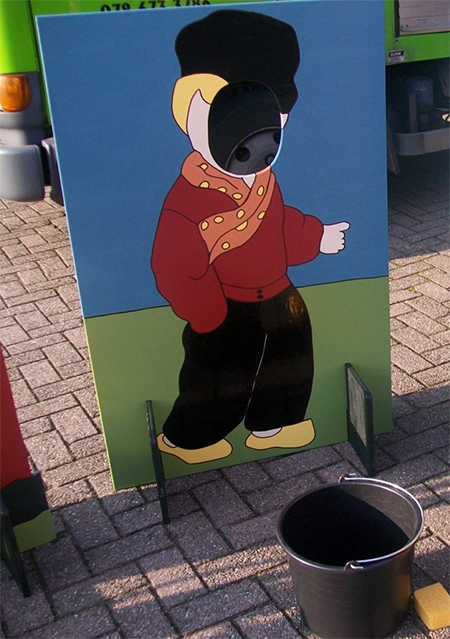 Boer Sponsgooien / fotobord